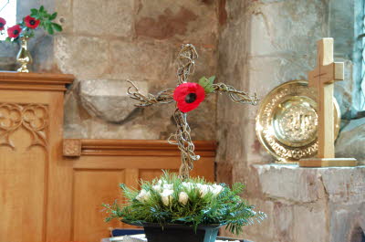 Altar Flowers for Remembrance  Sunday 2009