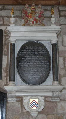 Memorial to Sir Simon Every and his wife Anne